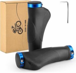 Ergonomic Bike Grips with Anti-Slip Dot Design TE30