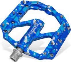 FOOKER Bike Pedals Non-Slip Aluminum Alloy MTB Mountain Bike Pedals TE2