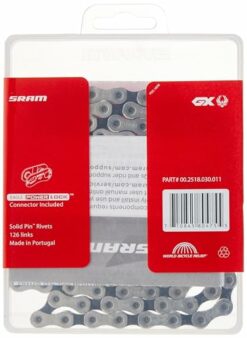 SRAM GX Eagle 12-Speed Chain with PowerLock, 126 Links, Silver/Gray, Mountain Bike Accessory