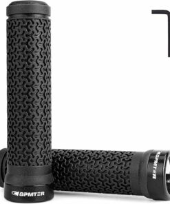 Black Bike Handlebar Grips TE2