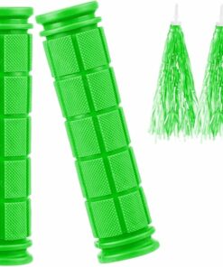 Green Non-Slip Rubber Bicycle Handle Grips TE7