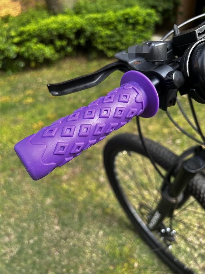 Non-Slip Soft Rubber Bike Handlebar Grips TE5 - Image 2