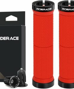 Red Dual-Lock Bike Grips TE20
