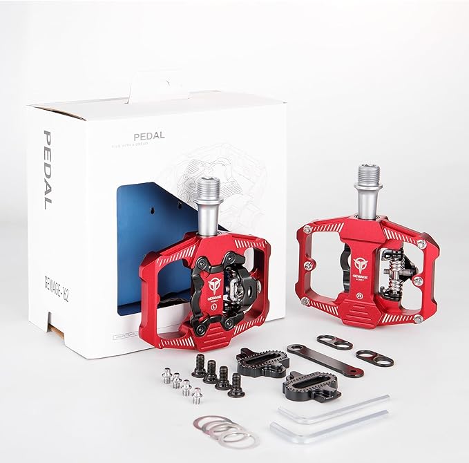 Red Mountain Bike Pedals TE46 - Image 2