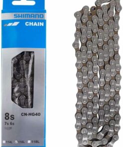 Shimano HG40 116 W/CL Chain - Grey, 6/7/8 Speed TE33
