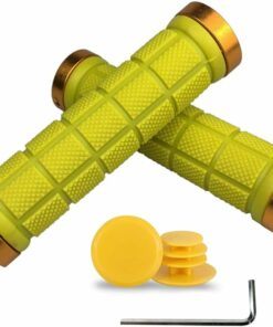 Yellow Bike Handlebar Grips TE23