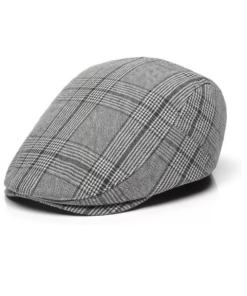 Classic Stripe Flat Cap