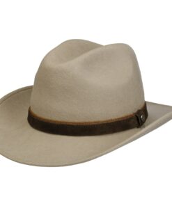 Monteley Wool Western Fedora Hat