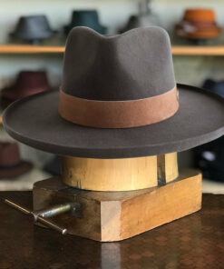 Old-World City Lights Felt Fedora