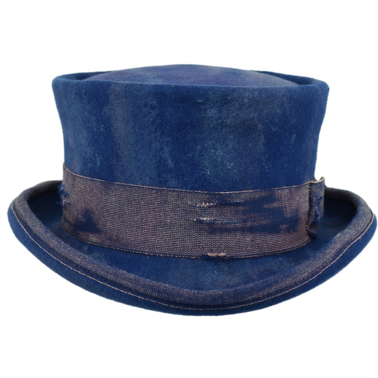 Vintage Vogue Funky Aged Top Hat in Blue - Image 4