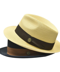 Vintage Vogue Natural Straw Fedora Hat