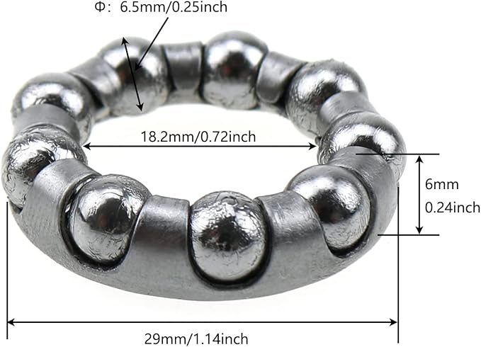 Bike Ball Crank Bearing 2PCS TE18 - Image 2